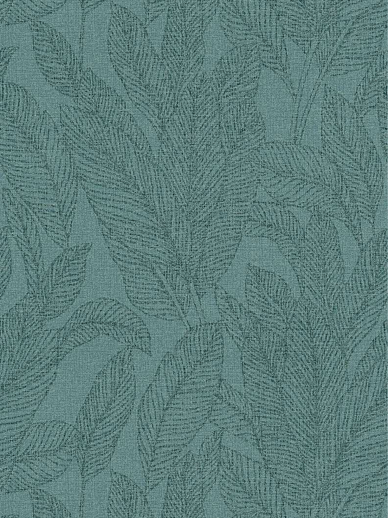 Vinyl dekor tapéta zöld színű hosszú levél mintával