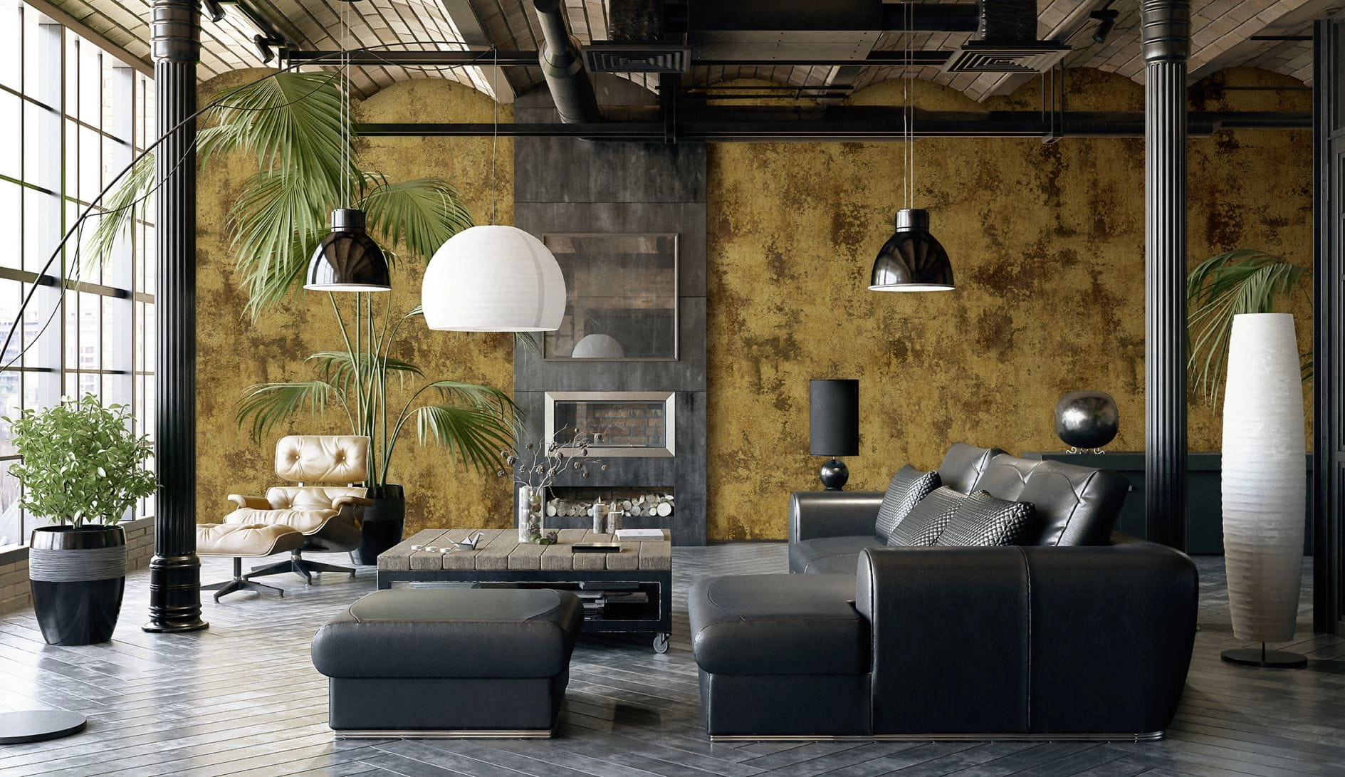 vinyl fotótapéta koptatott hatású mintával