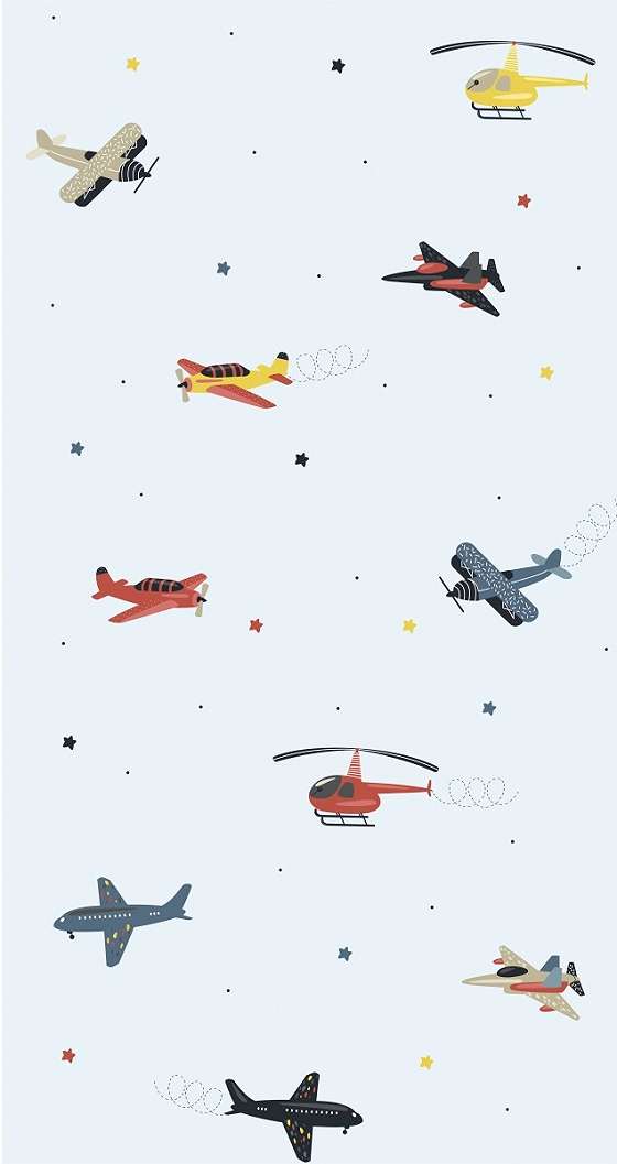 Vinyl gyerek tapéta repülő mintával