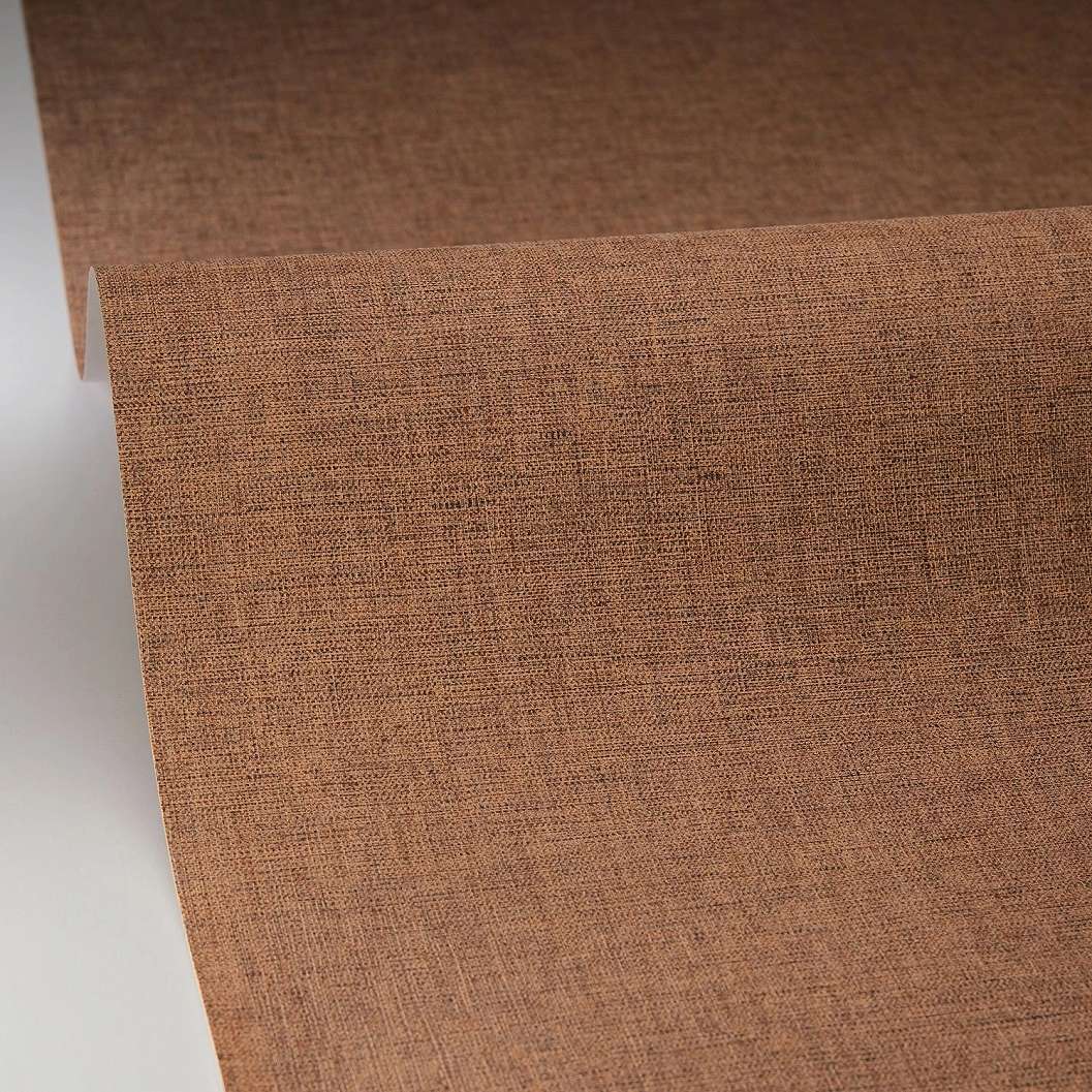 Vinyl tapéta barnás textil mintával mosható