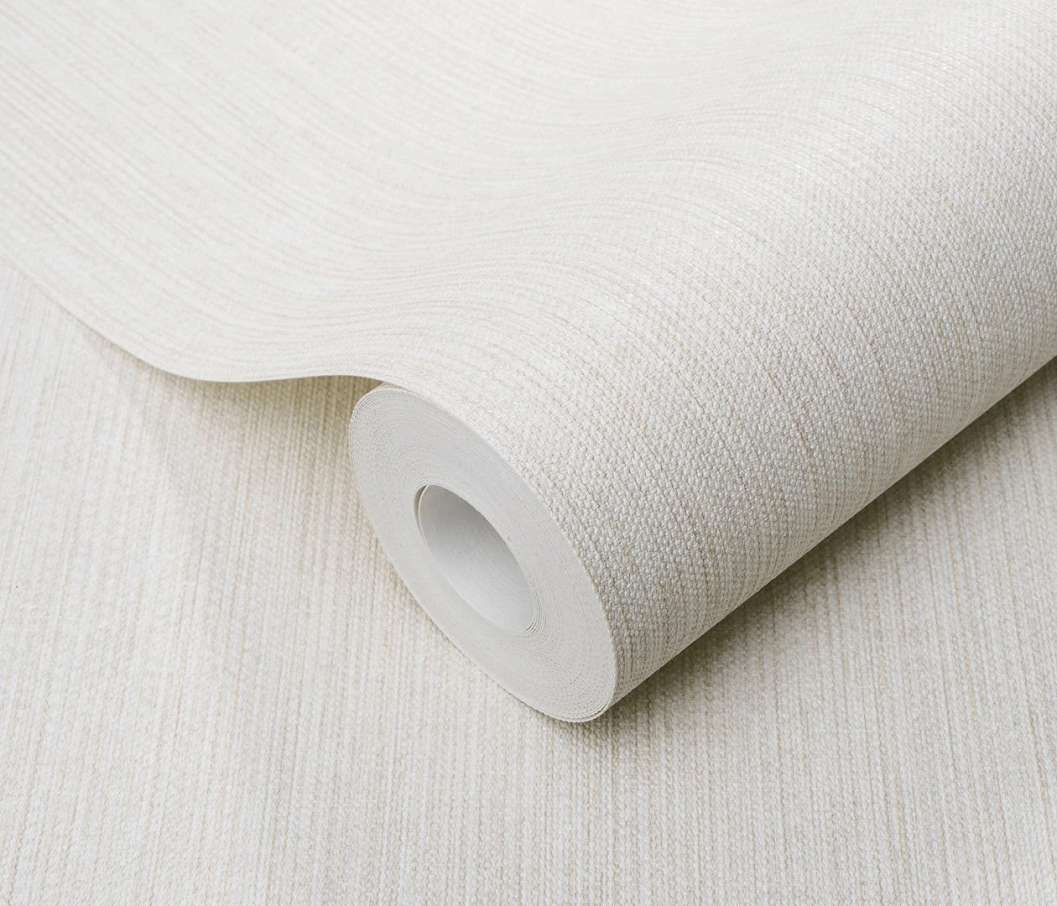 Vinyl tapéta bézs textil mintával