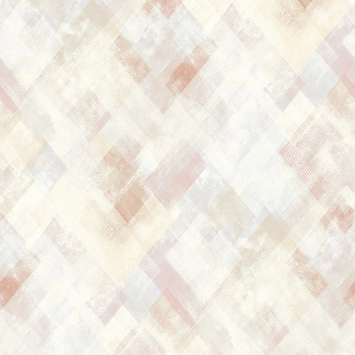 Vinyl tapéta geometriai mintával rozsaszín színekkel