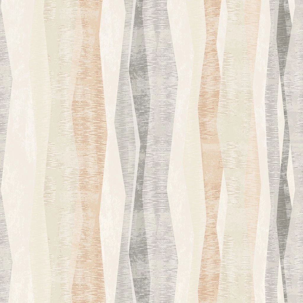 Vinyl tapéta hullásmos mintával szürke terrakotta színekkel