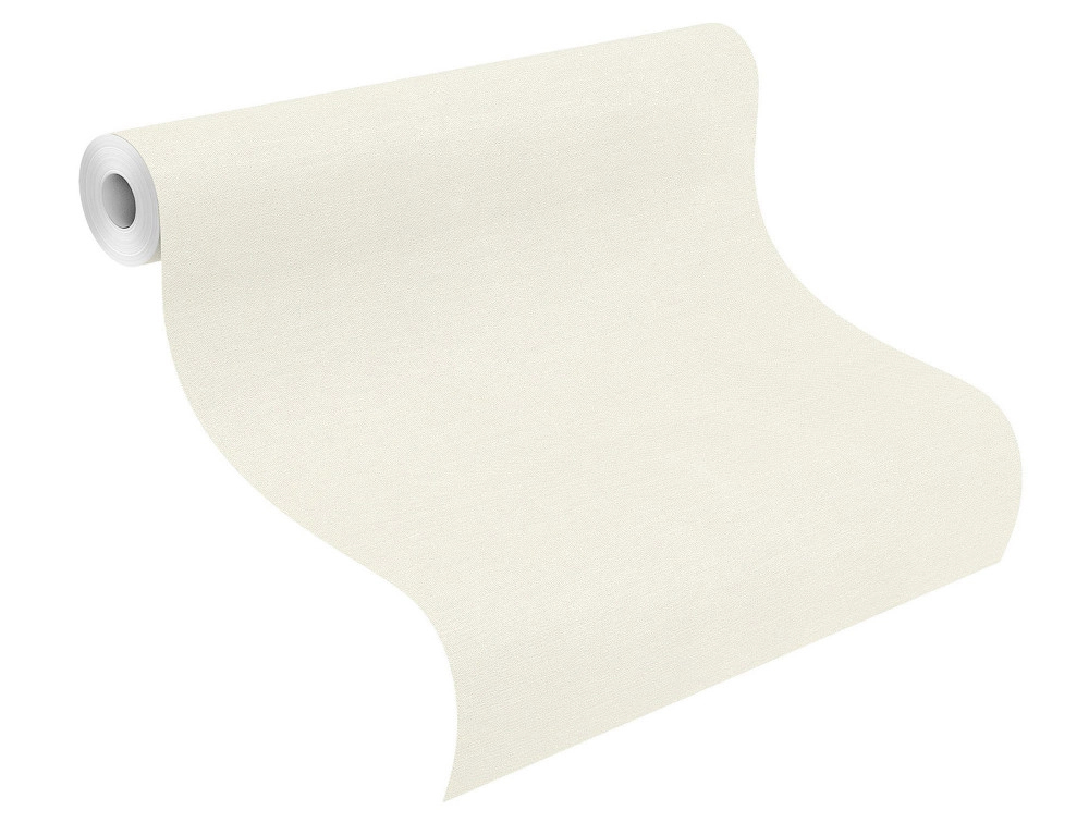 Vinyl tapéta krémfehér textil mintával