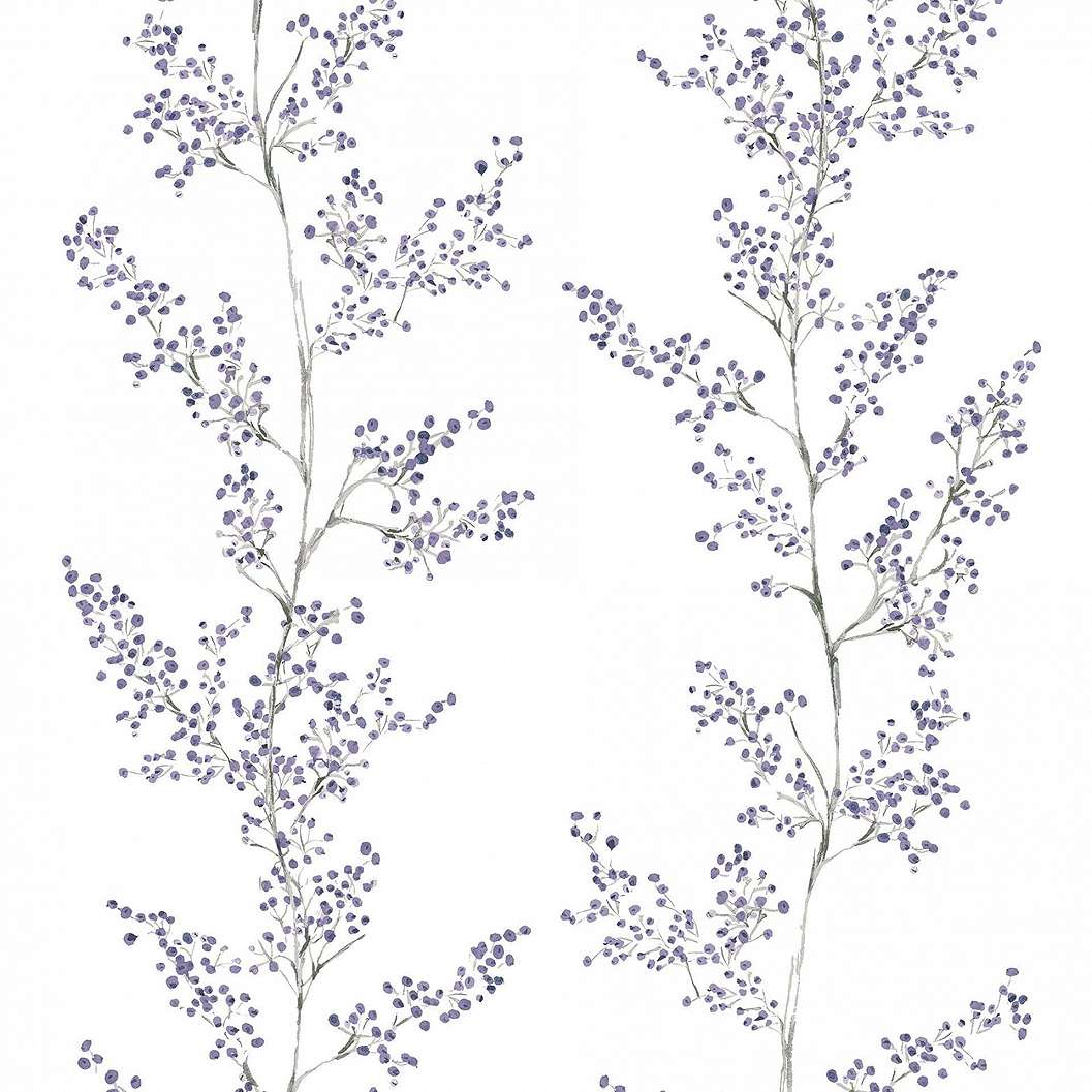 Vinyl tapéta lila virág mintával