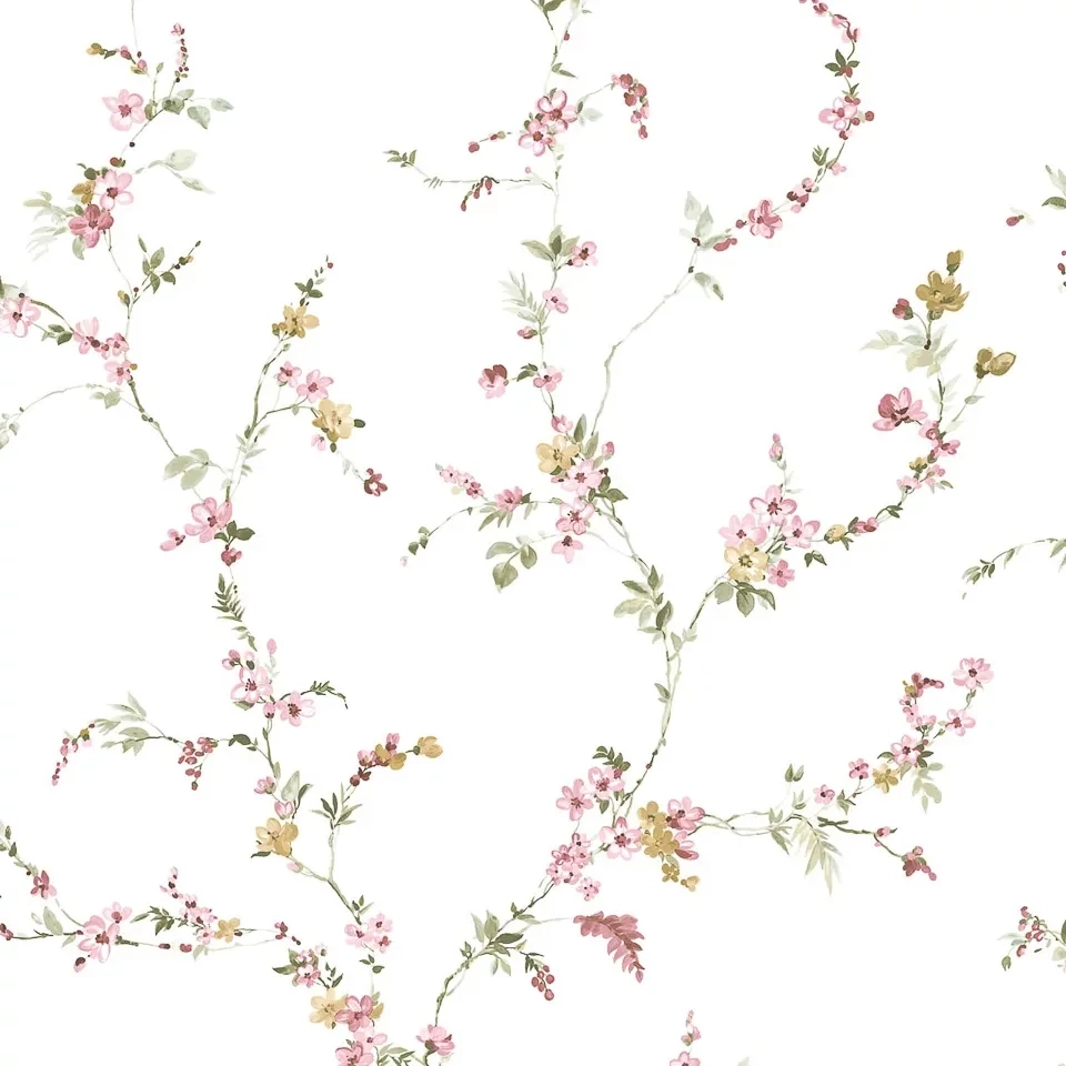 Vinyl tapéta provance virág inda mintával