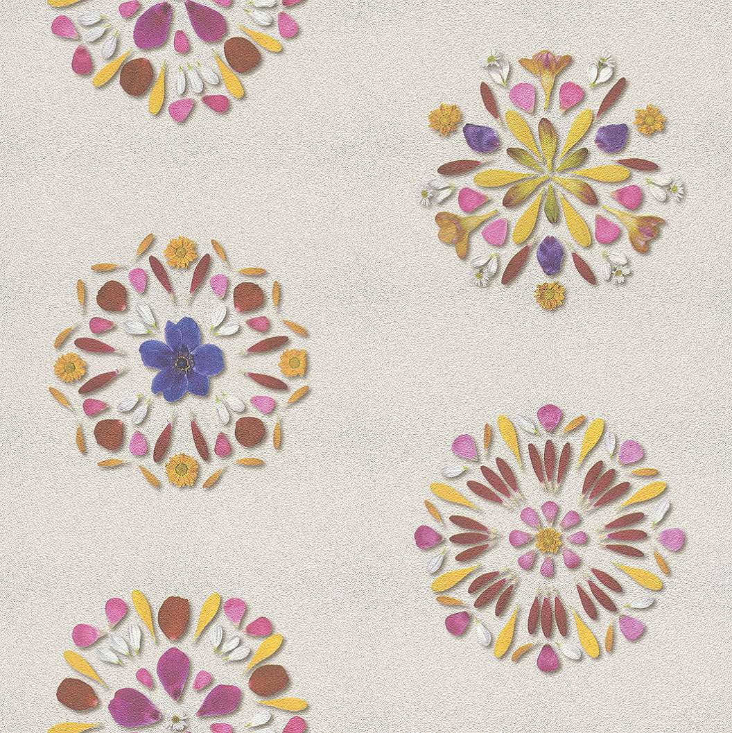 Virág mandala mintás tapéta