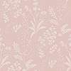 Virágmintás design tapéta rózsaszín színben