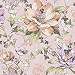 Virágmintás gyerek tapéta rózsaszín alapon színes virágos mintával