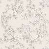Virágmintás krém design tapéta hímzett hatású mintával