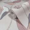 Virágmintás vinyl tapéta rajzolt stílusban lila színben