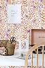 Virágmintás vlies dekor tapéta skandi stílusban