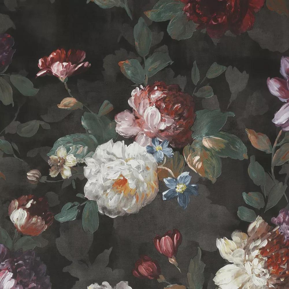 Virágmintás vlies design tapéta festett hatású virág mintával