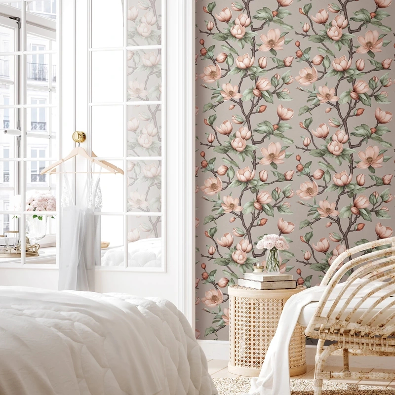 Virágmintás vlies klasszikus dekor tapéta