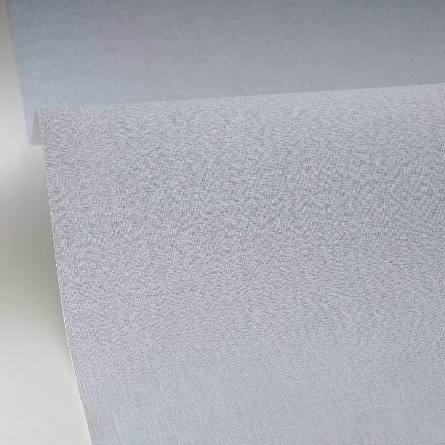 Vízkék vinyl dekor tapéta textil hatású mintával