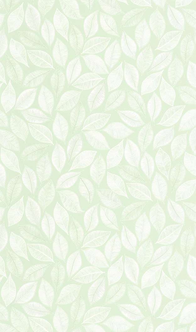 Vízzöld finom leveles mintás caselio dekor tapéta