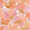 Vlies design tapéta korall rózsaszín levél mintával mosható vinyl felülettel