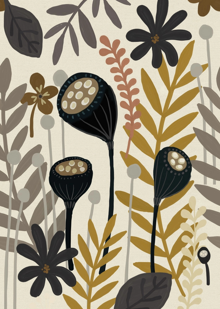 Vlies fotótapéta mákvirág mintával