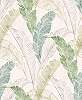 Vlies tapéta botanikus stílusban pálmalevél mintával zöld színben