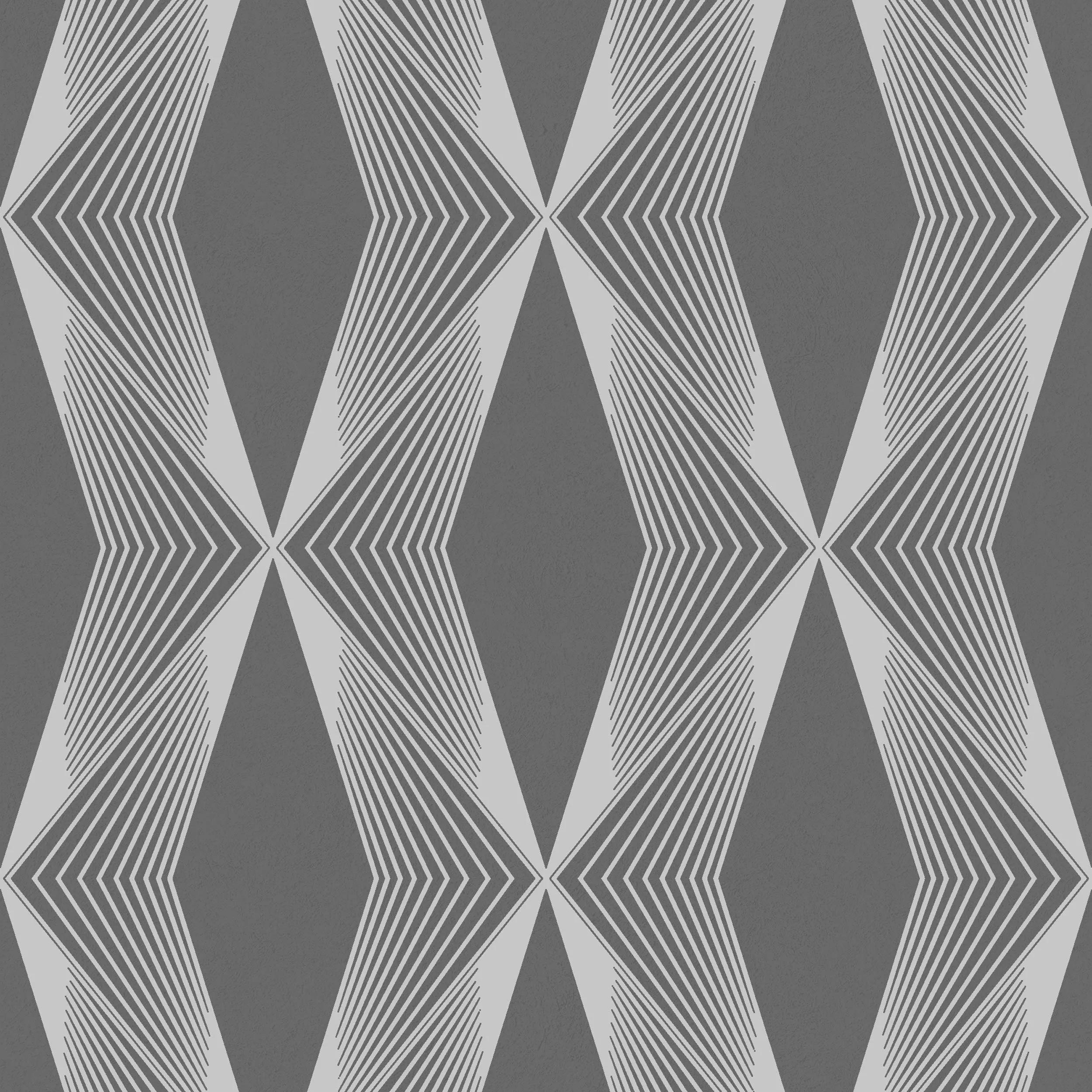 Vlies tapéta modern geometriai mintával szürke színben