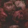 Vörös rózsa mintás vlies vinyl mosható felületű tapéta