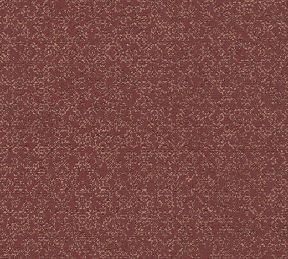Vörösesbarna marakes mintás vlies design tapéta