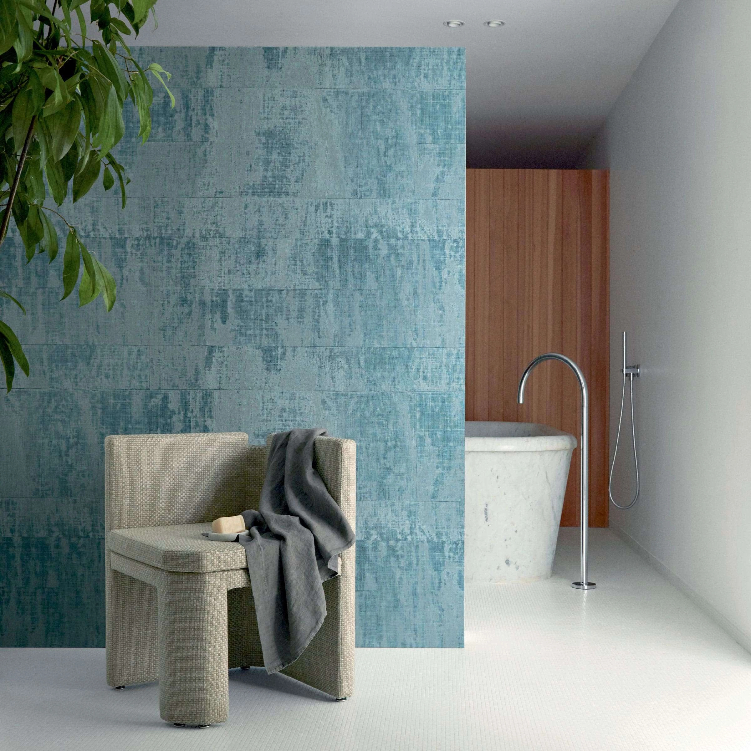 VP880_23 Élitis design tapéta kék textil struktúrával VP880_23