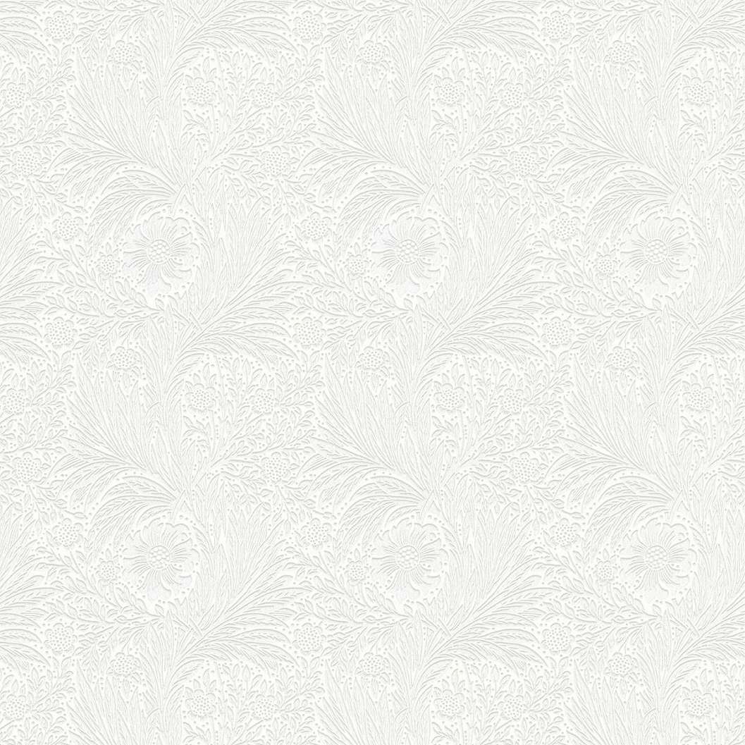 William Morris dekor tapéta festhető fehér körömvirág mintával