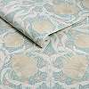 William Morris dekor tapéta kék alapon beige virág mintával