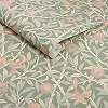 William Morris dekor tapéta zöld és beige gránátalma és madár mintával