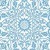 William Morris design tapéta kék klasszikus virágos mintával
