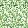 William Morris tapéta almazöld leveles mintával