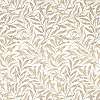 William Morris tapéta barnás krém leveles mintával
