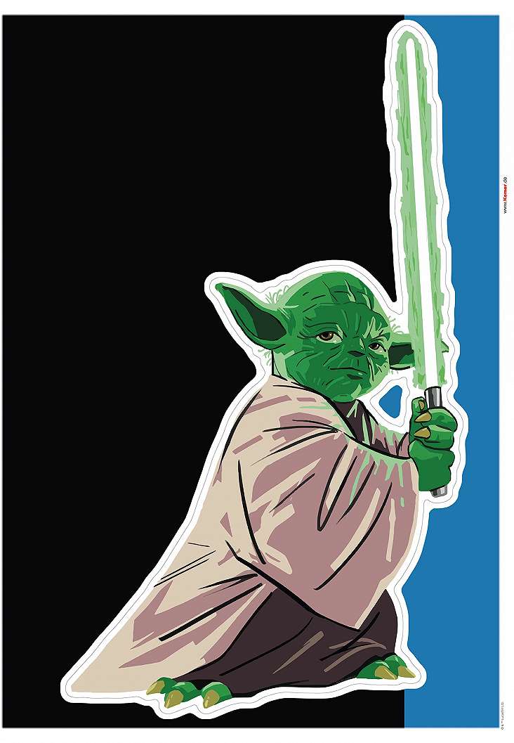Yoda mintás star wars falmatrica