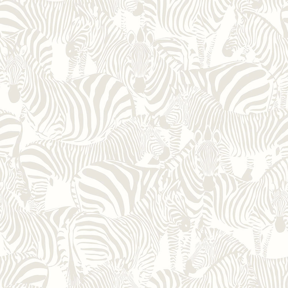 Zebra mintás gyöngyház fehér design tapéta