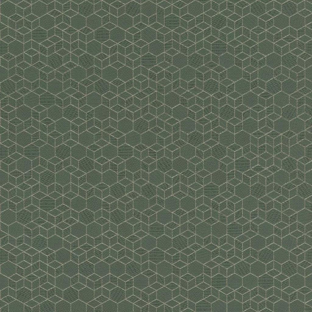 Zöld apró geometrikus mintás vlies tapéta