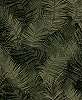Zöld arany elegáns trópusi hangulatú pálmalevél mintás vlies tapéta
