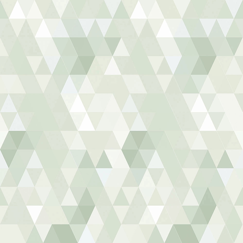 Zöld háromszög mintás gyerek tapéta