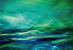 Zöld hullámok a tengeren fali poszter