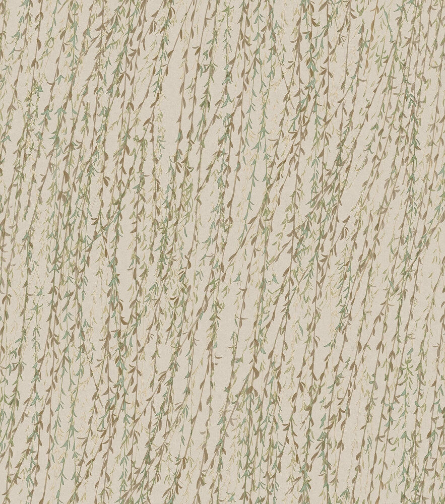Zöld inda mintás struktúrált deisng tapéta