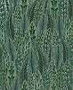 Zöld madártoll mintás vlies design tapéta