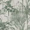 Zöld pálmafa dzsungel mintás dekor tapéta