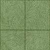 Zöld pálmalevél mintás vinyl tapéta keretes mintával