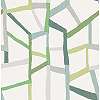 Zöld skandináv hangulatú absztrakt geometrikus mintás vlies prémium tapéta