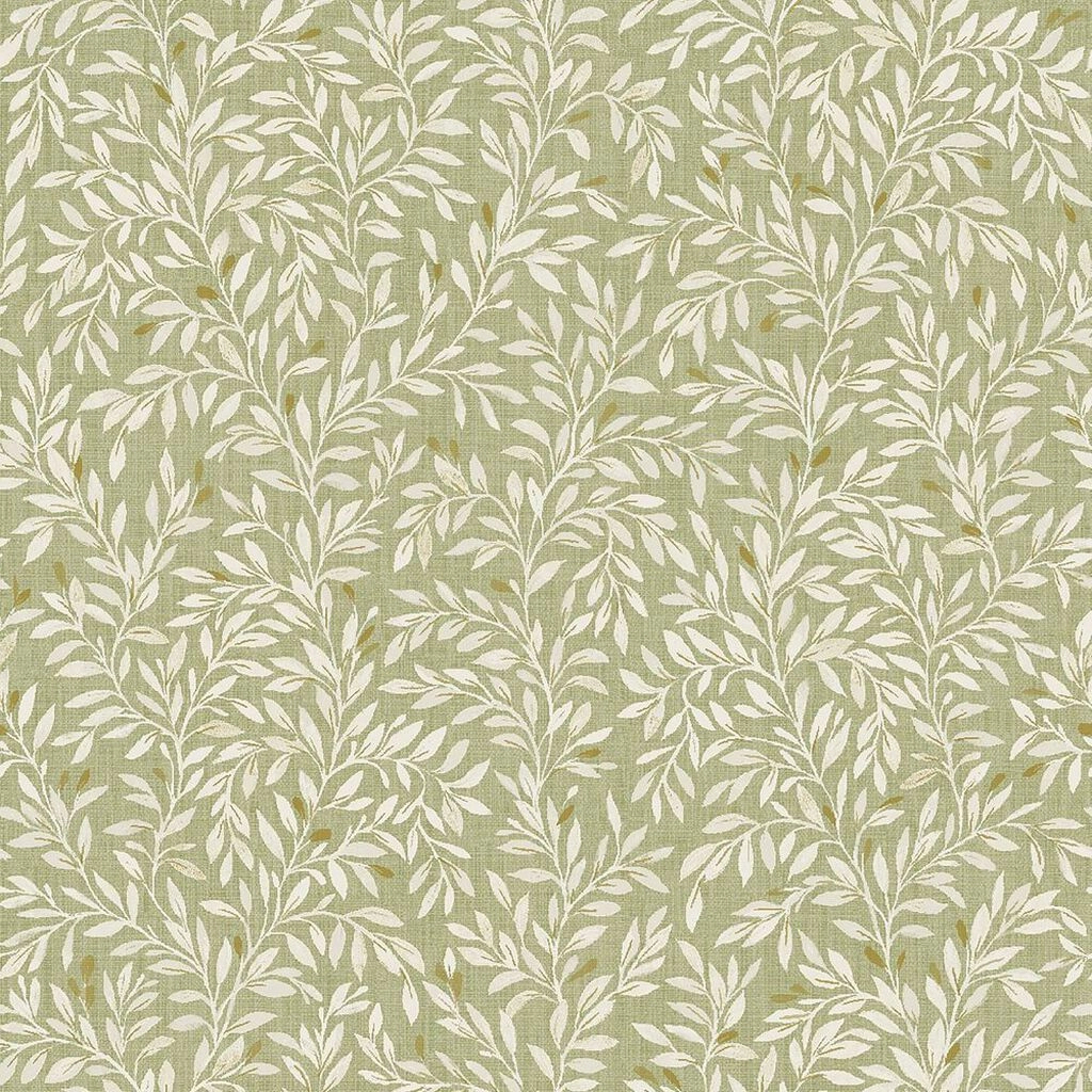 Zöld tapéta apró leveles mintával