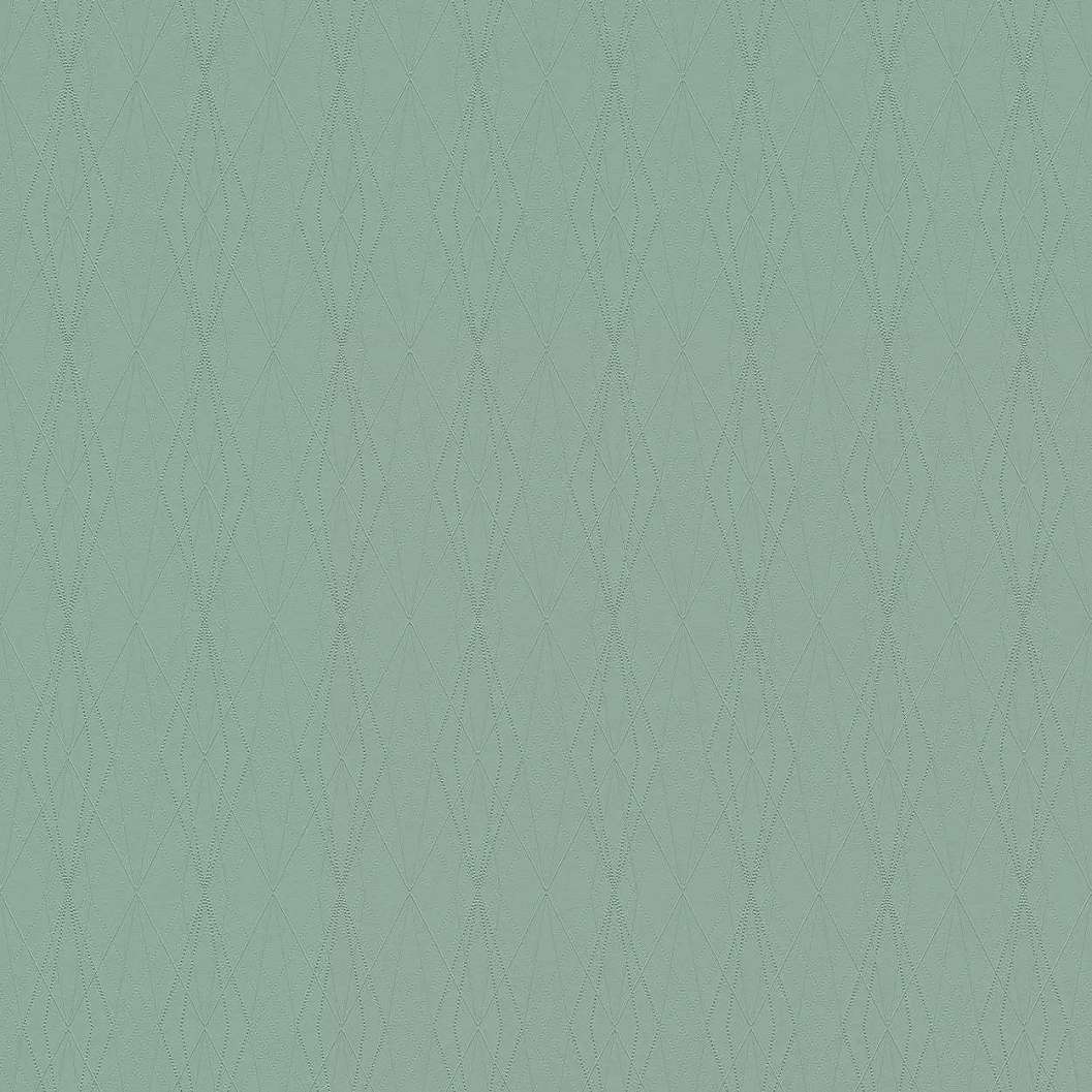Zöld tapéta modern stílusban geometriai mintával
