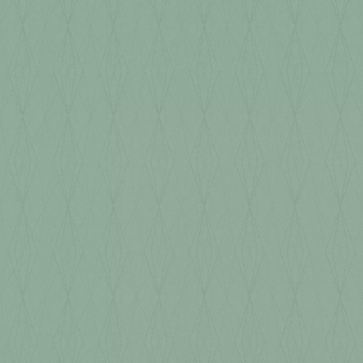 Zöld tapéta modern stílusban geometriai mintával