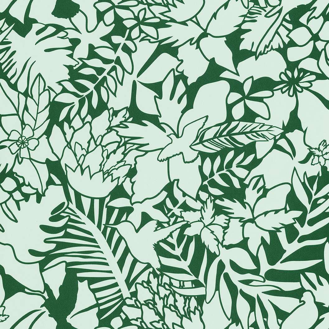 Zöld természet mintás tapéta