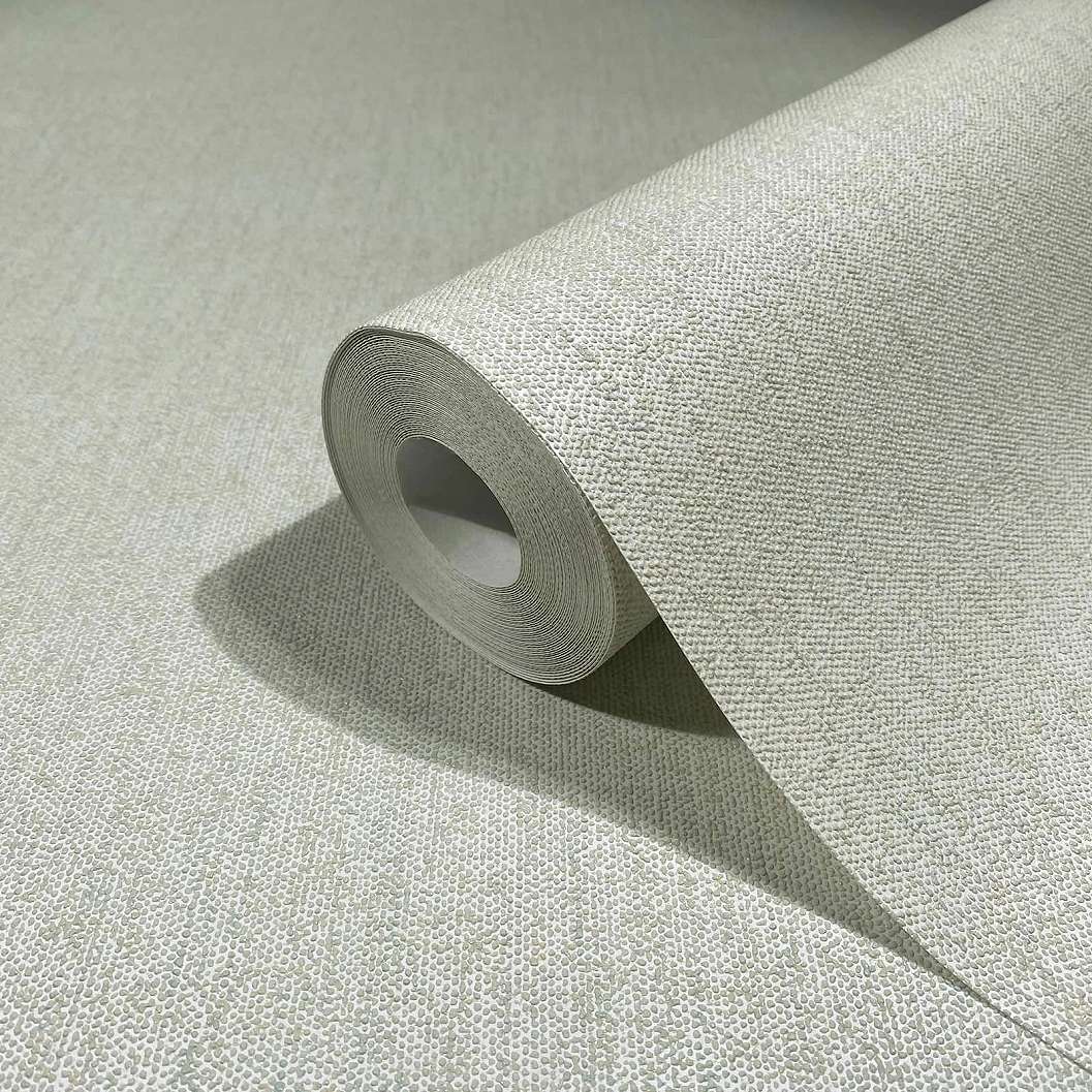 Zöld textil mintás vlies dekor tapéta