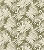 Zöld trópusi dzsungel mintás tapéta textilhatású alapon